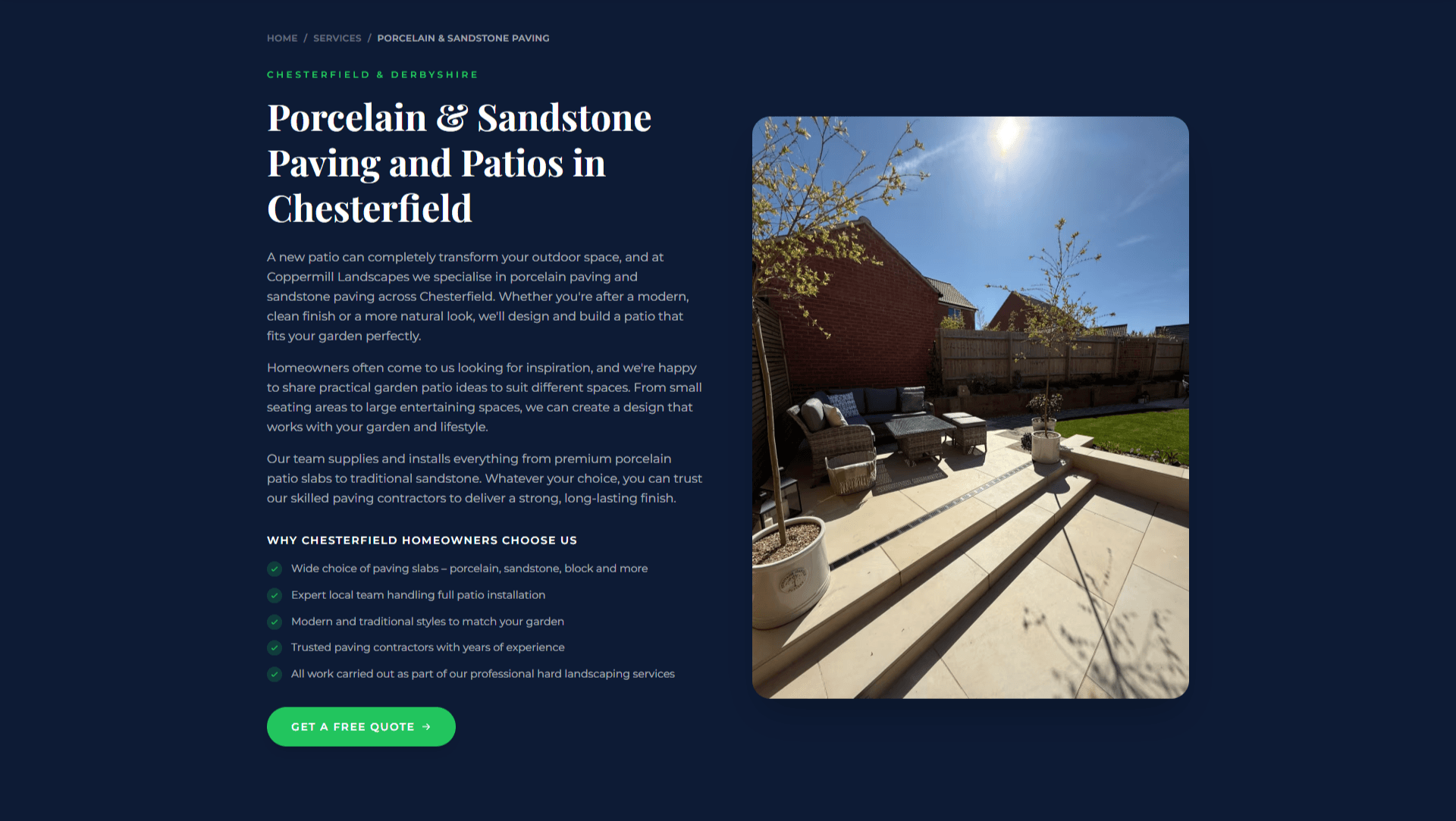 Coppermill Landscapes project showcase — garden transformations across Derbyshire